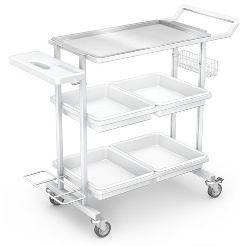 Carrinho hospitalar - K-3 series - TECHMED - para aparelho / para instrumental / multifuncional