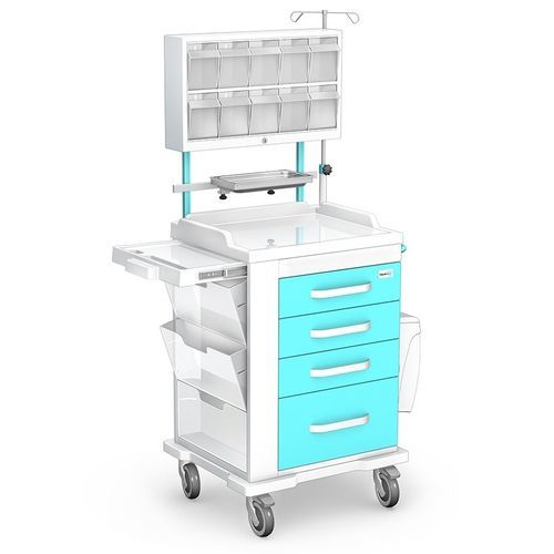 Carrinho de anestesia - ANS/ABS series - TECHMED - para consumíveis / para medicamentos / para instrumental