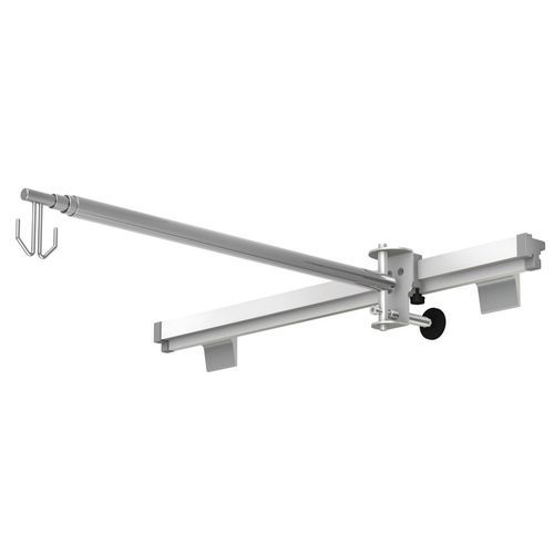 Suporte para soro para trilho - KO-2m series - TECHMED - 2 ganchos / telescópico / em inox