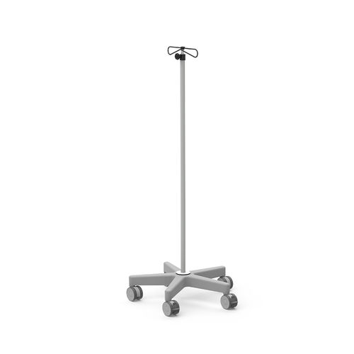 Suporte para soro com rodízios - SK-01MR - TECHMED - 4 ganchos / 2 ganchos / em material não magnético