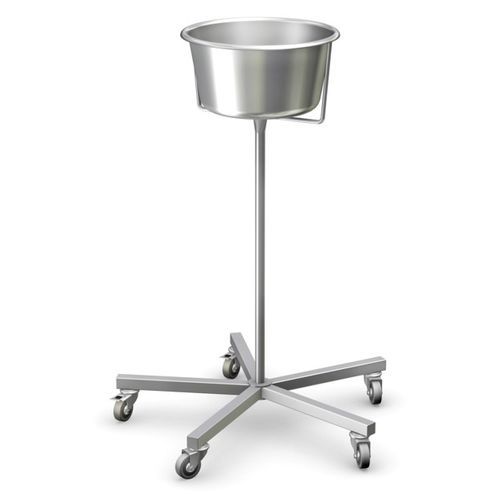 Suporte de cuba para assepsia com rodízios - SMO-01 - TECHMED - em aço inoxidável