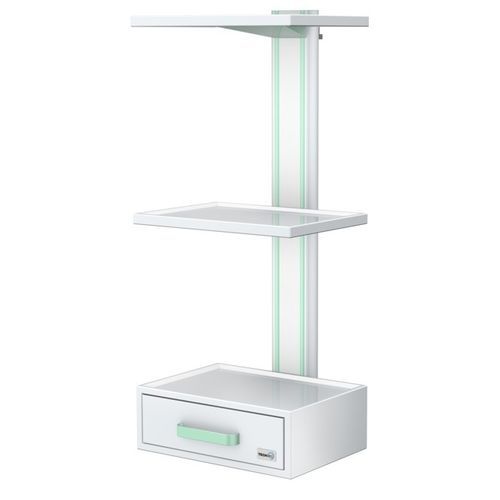Estativa-pórtico de parede - DEDAL III typ AP - TECHMED - com prateleiras