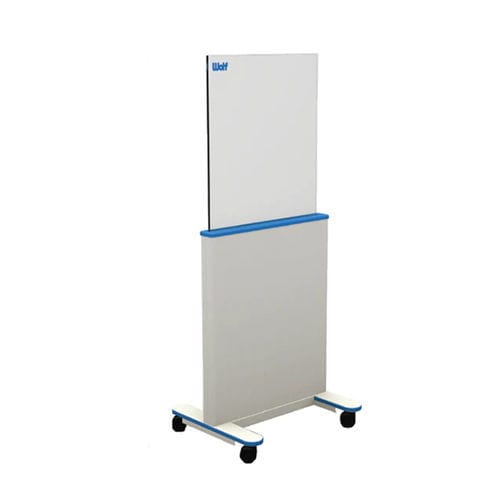 Biombo de proteção radiológica de raios X - OptiClear™  - Wolf X-Ray Corporation - móvel / com visor / 0,50 mm