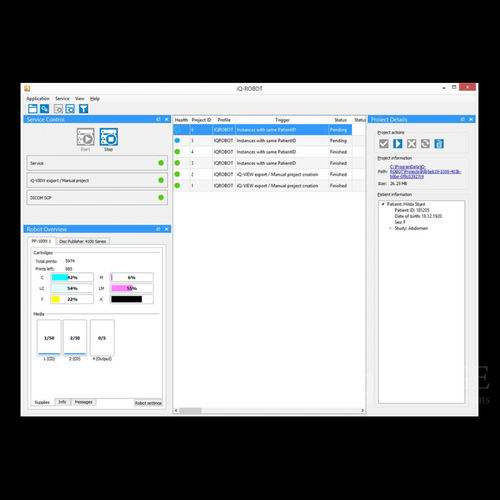 Software de gestão - iQ-ROBOT  - IMAGE Information Systems - de controle / de design / para exames de imagem