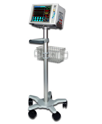 Suporte de piso para monitor com rodízios - RS001 - Digicare Animal Health