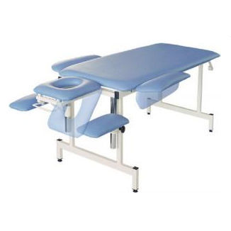 Mesa de massagem mecânico - FIX - Fysiotech - com apoio de cabeça / com apoios de braços / articulada em 2 seções