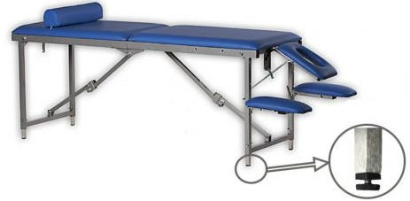 Mesa de massagem mecânico - COMPACT - Fysiotech - portátil / com apoios de braços / com encosto regulável