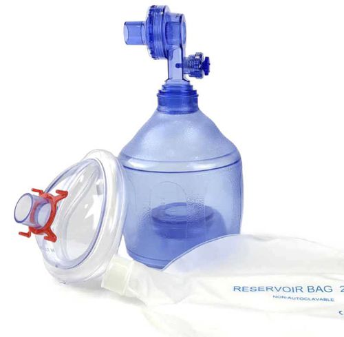 Reanimador manual para treinamento - 5000BVM - WNL Products - em PVC / com máscara / com válvula