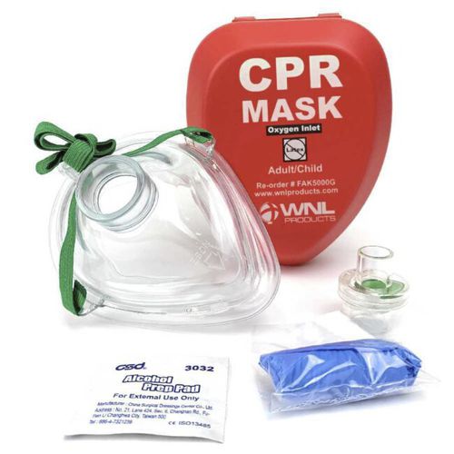 Máscara de RCP para RCP - FAK5000G - WNL Products - para treinamento / sem látex / transparente