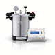 autoclave de laboratório / de bancada / automática / programável