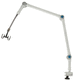 braço de suporte para monitor para ventilador pulmonar / para uso médico / para trilho / com fecho / trava