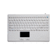 teclado hospitalar com touchpad / com teclado numérico / em silicone / lavável