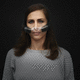 respirador purificador de ar motorizado semifacial / transparente