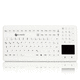 teclado hospitalar com touchpad / em silicone / à prova de água / higiênico