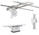 sistema de radiografia digital / para radiografia geral / com braço porta-tubo telescópico de teto / com bucky de piso