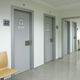 porta para serviço de radiologia / de correr