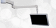braço de suporte para monitor para tela / para uso médico / de parede