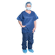 pijama hospitalar de mulher / XXL / em polipropileno / azul